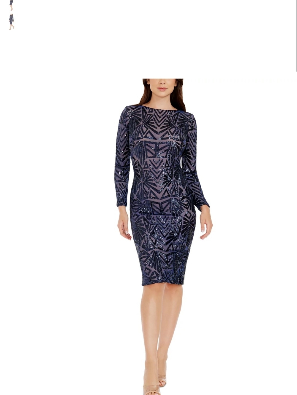 Dress the Population Emery Sequin Midi Dress